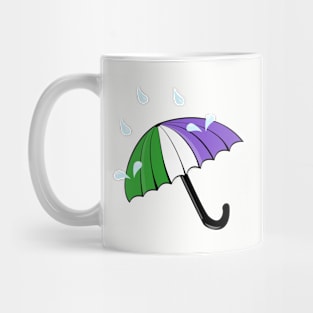 Pridin' in the Rain Mug